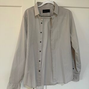 Abercrombie & Fitch Men's Button-up Shirt - Size L